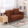 thumbnail image 3 of CUH Funda de sofá elástica en forma de L Loveseat Sillón reclinable de color sólido Funda de sofá lavable Protector de muebles para mascotas Asientos de 1/2/3/4 CUH  Color sólido, 3 of 11