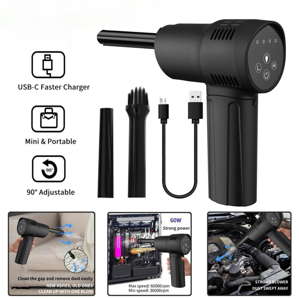 Air Duster Blowing GunUSB Compressed Air Blower For Computer Laptop Keyboard Camera Car