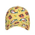 thumbnail image 2 of Yiaed Pineapples Sharks In Hawaiian Print Cap Adjustable Size for Running Workouts and Outdoor Activities All Seasons, 2 of 5