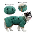 thumbnail image 4 of Dog Drying Coat Bathrobe Towel  Microfibre Material Fast Drying Absorbent Dog Bath Robe  Pet Quick Drying Moisture Absorbing With Adjustable Collar And Waist Towel, 4 of 5