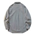thumbnail image 3 of Awdenio Men's Clothing Solid Long Sleeve Dress Shirt Work Casual Button Down Shirts with Pocket, 3 of 3