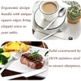 thumbnail image 5 of VeSteel 18/10 Stainless Steel Silverware Set, 40 Piece Fancy Flatware Cutlery Eating Utensils Tableware Set for 8, 5 of 7