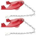 thumbnail image 1 of BESTYASH 2 Pcs Toilet Valve Cover Rubber Red Water Sealing Bathroom Use, 1 of 6