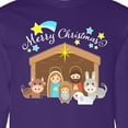 thumbnail image 4 of Inktastic Merry Christmas Cute Nativity Scene Long Sleeve T-Shirt, 4 of 5