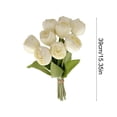 thumbnail image 3 of Ramo de flores de tulipán artificial 9 piezas – Tulipanes falsos Real Touch para decoración del hogar, centros de mesa de boda, arreglos de jarrones de mesa, decoraciones para salón y comedor, 3 of 7