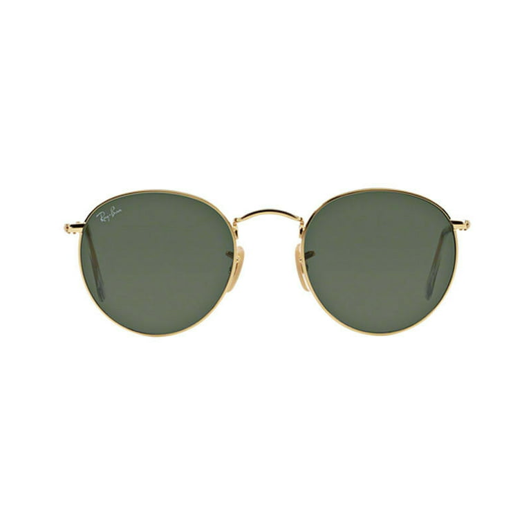 Ray-B Sunglasses 0RB3447 Round Metal 001 Arista G-15 Green S: 50 T: 145