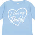 thumbnail image 4 of Inktastic I Love My Daddy in White Chalk Heart Boys or Girls Long Sleeve Toddler T-Shirt, 4 of 5
