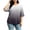 #0012-Gray, variant on 3/4 Sleeve Tops for Women Plus Size Round Neck Ombre Gradient Print Womens Shirts Loose Fit Basic Soft Womens Tees