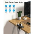 thumbnail image 6 of TROND 20W USB C Desk Clamp Power Strip - 1700J Surge Protector with 7 Outlets, Desktop Edge Mount Extension Cord, Fit 1.97" Tabletop, 10FT Flat Plug for Teacher Must Haves, Office, ETL List, Black, 6 of 8