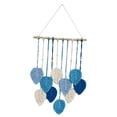 thumbnail image 6 of Tongina Macrame Wall Hanging Woven Tapestry Chic Decoration Handmade,Rope Background Leaf Tassels Wall Decor for Bedroom Dorm Wedding Blue, 6 of 8