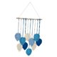 thumbnail image 5 of Tapiz colgante de hojas tejidas para decoración del hogar, elegante tapiz de macramé Azul, 5 of 9
