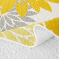 thumbnail image 5 of Manfei Botanical Flower Dahlia Twin Quilt Set 2 Pieces,Spring Garden Twin Coverlet Set,1 Bedspread and 1 Pillowcase, 5 of 7