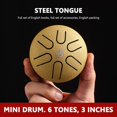 thumbnail image 4 of Tambor Etéreo Tambor Etéreo Tmvgtek Ethereal Drum 3 Pulgadas 6 Tonos Mini Hand Pan Tongue Drum Con Baquetas (B), 4 of 4