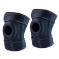 thumbnail image 1 of Almencla Genouillères de Compression Ajustables avec Stabilisateurs Latéraux Coussinet de Protection de Rotule Noir Rouge, 1 of 5