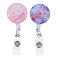 thumbnail image 1 of Weiweiguan 2Pcs Plastic ID Badge Holders Pretty Cards Clips Practical Cards Holder Buckles, 1 of 7