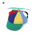 thumbnail image 4 of Freer Chapeau d'Hélice pour Animaux de Compagnie Coloré Mignon Respirant Réglable Adorable Résistant au Soleil Respirant Été Extérieur Décoratif Casquette de Baseball Fournitures Vert M, 4 of 9