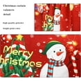 thumbnail image 6 of Christmas Tree and Snowman Kitchen Window Valances Merry Christmas Candy Stick Home Window Treatment Topper Decoration with Rod Pocket Ball Ornaments Short Curtains 52x18inch, 6 of 6