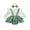 Green, variant on Loicainy Infant Baby Girls Fall Outfit 3 6 9 12 18 Months Long Sleeve Romper with Overall Dress and Headband Clothes Set