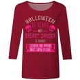 thumbnail image 4 of Fgnfyis T-Shirts pour Femmes Sensibilisation au Cancer Tee Graphique pour Usage Quotidien Décontracté Haut Col Rond Confortable avec Imprimé Inspirant pour Printemps et Été Hauts pour Femmes Rouge Melon D\'eau TG, 4 of 4