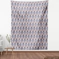 thumbnail image 3 of Mosaic Fabric by the Yard Upholstery, Continuous Creative Romance Pattern with Roses on Triangles in Soft Colors, Decorative Fabric for DIY and Home Accents, Multicolor by Ambesonne, 3 of 4