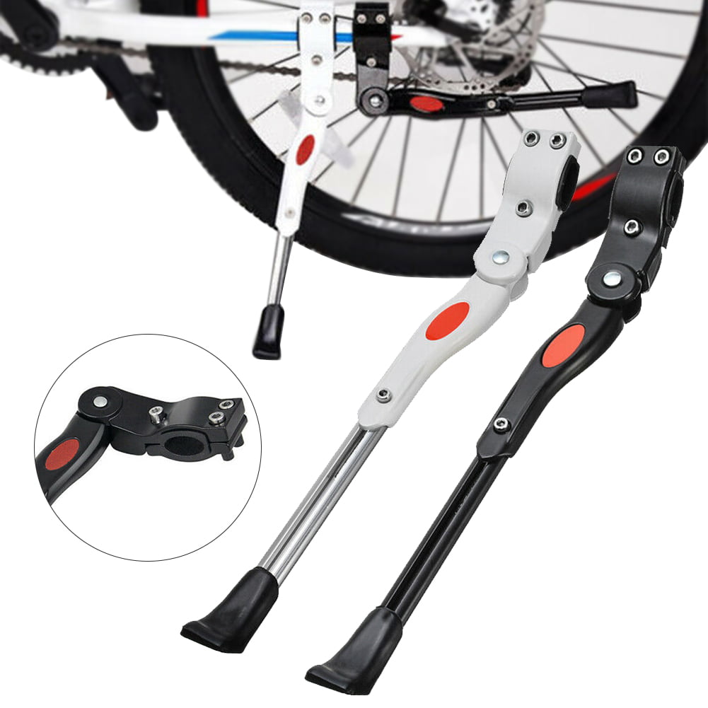 Silver Gray Andifany 1Pc Non-Slip Bike Stand Portable Rear Side Sturdy Mountain Bikes Bicycle Stand Bike Kickstand For Road Bicycle Mountain Bike 