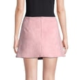 thumbnail image 2 of French Connection Womens Faux Suede Mini Skirt, Pink, 12, 2 of 2