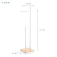 thumbnail image 3 of Grande Réserve de Rouleau de Papier Premium et Support, Accent Bambou, 1,4 kg, Blanc Mat, 3 of 9