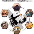 thumbnail image 6 of Halloween Blanket for Women, Fall Throw Blanket for Boyfriend Girlfriend, Couple Halloween Throw Blanket 50x60, Cute Halloween Decorations,Spooky Blanket Autumn Gift for Women Men Her, Black, 6 of 6