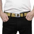 thumbnail image 3 of DC Comics Belt, Seatbelt Buckle Belt, Wonder Woman Logo Metallic Gold Black, Youth 22 to 32 Inches, 3 of 9