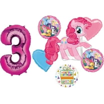 My Little Pony Pinkie Pie 3rd Birthday Party Supplies and Balloon Decorations