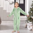 thumbnail image 6 of Soft Big Kids Onesie Pajamas Cozy Loose-Fit Jumpsuits for kids with Pockets for Christmas Lounge & Play Green and White Christmas Tree, 6 of 8