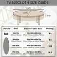 thumbnail image 6 of Modern Oval Tablecloth for Oval Table Waterproof Table Cloths for Dining Room Indoor Outdoor Home Decorative Table Cloth-60x102in, 6 of 6