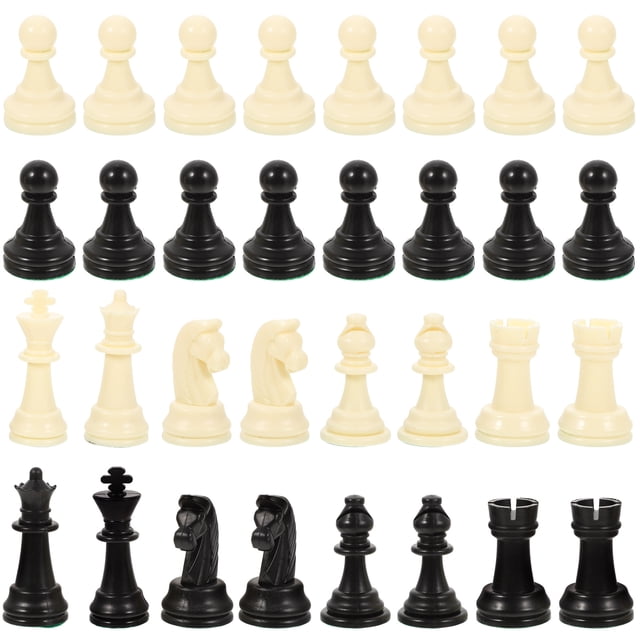 1 Ensemble Pièces d'Échecs de Remplacement en Plastique Pièces d'Échecs Internationales