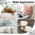 thumbnail image 6 of Uxcell 2 Pcs 10 x 10 Inch Plush Faux Fur Fabric Square Fluffy Faux Fur Patches Cuts, Light Purple, 6 of 6