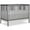 Gray, variant on iRerts 5 In 1 Convertible Baby Crib, Wood Convertible Crib Toddler Bed with Wood Legs, Converts from Baby Crib to Toddler Bed, Fits Standard Full-Size Crib Mattress, Easy to Assemble, Black