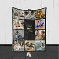 thumbnail image 3 of Customized Photo Collage Blanket-Wedding Blanket. Soft Fleece Throw Blanket, Personalized Picture Blanket. Gift for Wedding, Christmas, Birthday & Anniversary.(Photo Blanket- 07, 50" X 60") Blankets, 3 of 5