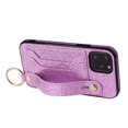 thumbnail image 2 of iPhone 11 Pro Max Case Wallet, Allytech Glitter PU Leather Kickstand Cards Holder Wrist Strap Back Covers Cases for Apple iPhone 11 Pro Max 6.5 Inch 2019, Purple, 2 of 6