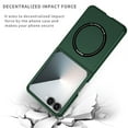 thumbnail image 2 of ELEHOLD Slim Magnetic Case for Samsung Galaxy Z Flip 7 Magnetic Mag-Safe Compatible Non-Slip Anti-Scratch Anti-Fingerprint Shockproof Lightweight Case for Galaxy Z Flip 7,Green, 2 of 7