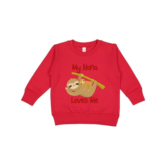 Inktastic My Nana Loves Me Sloth Toddler Sweatshirt