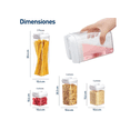 thumbnail image 3 of Juego De 7 Recipientes Herméticos De Plástico Para Cocina Xtellar transparente, 3 of 4