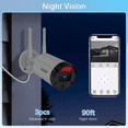 thumbnail image 5 of Security Camera Outdoor, Pan Tilt Wireless 3MP Home WiFi IP Cameras, Ultra HD Dome Video Surveillance Waterproof POE Camera, Two-Way Audio, Remote Access, Color Night Vision, AI Human Detection, 5 of 10