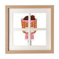 thumbnail image 1 of Pastelito de Alimentos Pantalla de escritorio de pared de marco 4 aperturas, 1 of 4