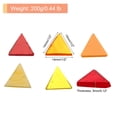 thumbnail image 2 of Unique Bargains 200g Mosaïque en Verre Teinté Triangle 14mm Rouge Orange Jaune Carreaux de Mosaïque en Vrac pour Projet Artisanal Fait Main, 2 of 8