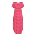 thumbnail image 4 of Time and Tru Women's Maxi Dress with Short Sleeves, 4 of 6
