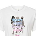 thumbnail image 3 of Barbie The Movie - Every Night Is Girls Night - Juniors Cropped Cotton Blend T-Shirt, 3 of 5