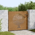 thumbnail image 3 of vidaXL Garden Gate 33.5"x29.5" Corten Steel Tree Design, 3 of 3