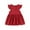 Red213, variant on MEZZALL Toddler Girls Fly Sleeve Holiday Party Solid Color Dress Dance Party Princess Dresses Cute Baby Wear 6-12M