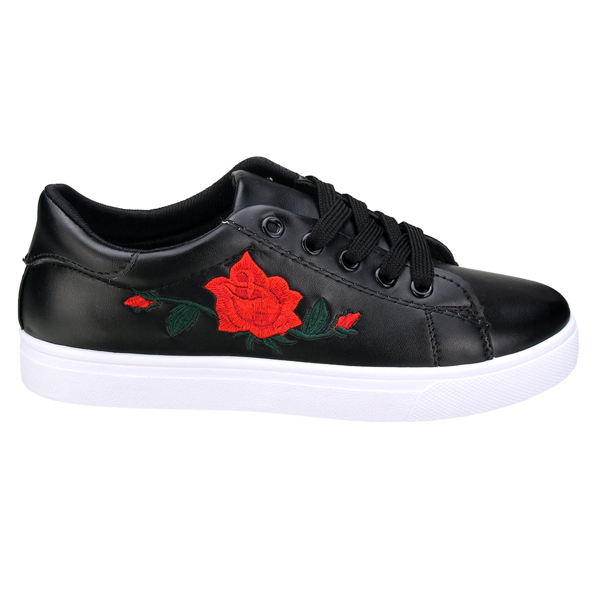 ladies embroidered trainers