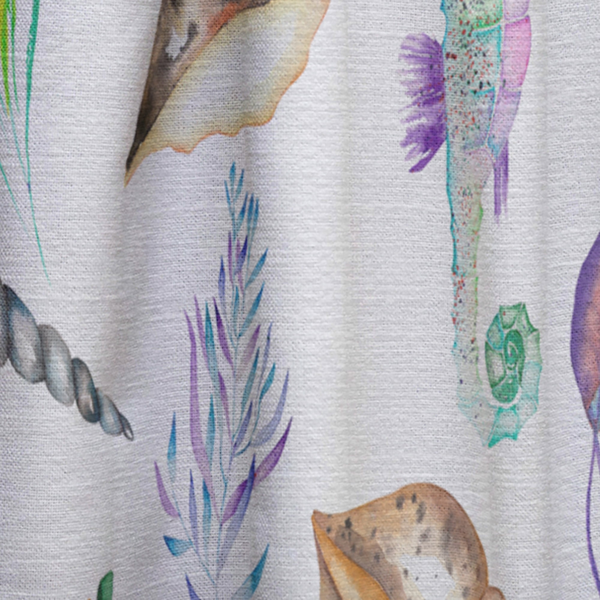 Designart 'Costal Life Form XIV' Nautical & Coastal Curtain Panel