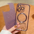 thumbnail image 6 of Compatible with IPhone 14 Pro Max Magnetic Case Glitter ,Compatible with MagSafe ,Camera Protector Luxury Plating Cute Bling Shiny Clear for Women Girls Cover Case for Iphone14promax (Dark blue), 6 of 13